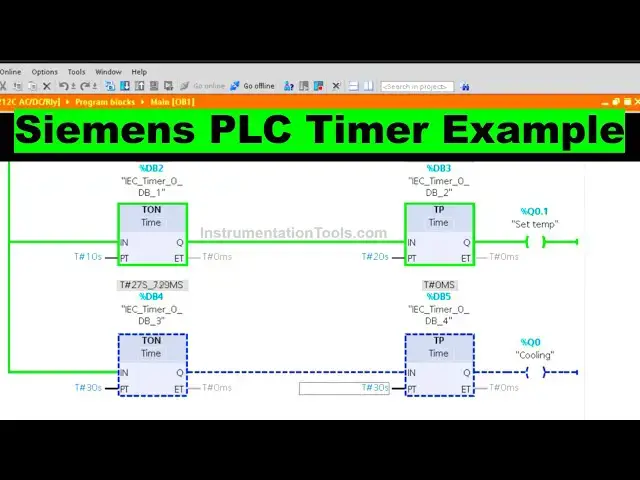 'Video thumbnail for Siemens PLC Timer Example: Oven Heating'