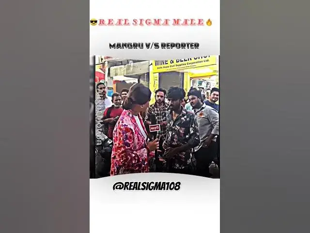 'Video thumbnail for Mangru v/s Reporter 🔥#attitude #mangru #sigmamale #memes #youtubeshorts #funny'