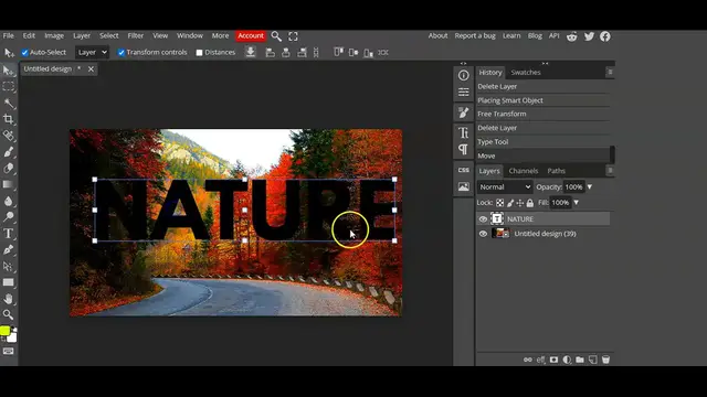 'Video thumbnail for How to Create Transparent Text Effect in Photopea l easy canva lPhotopea Tutorial'