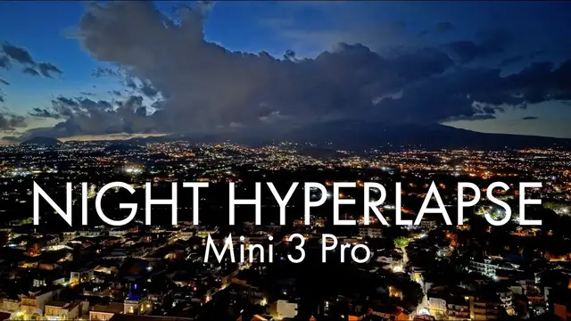 'Video thumbnail for DJI Mini 3 Pro Night Hyperlapse - For Time Lapse Hero'