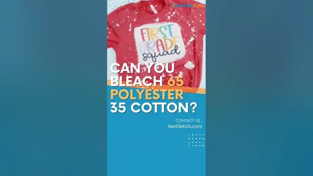 'Video thumbnail for Can You Bleach 65 Polyester 35 Cotton? |#shorts'