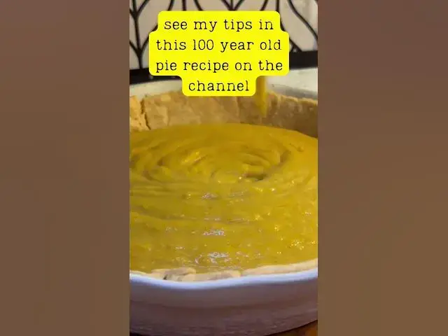 'Video thumbnail for 100 year old pumpkin pie recipe full of flavor #recipevideo #nationalpumpkinpieday'