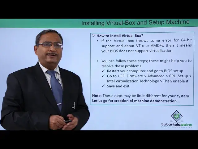 'Video thumbnail for Installing Virtual Box and Setup a Machine'