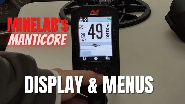 'Video thumbnail for Minelab Manticore LCD Display First Look and How Easy to Navigate The Menus'