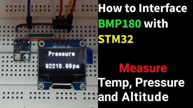 'Video thumbnail for Interface BMP180 Pressure Sensor with STM32 || Temperature || Altitude || CubeIDE'