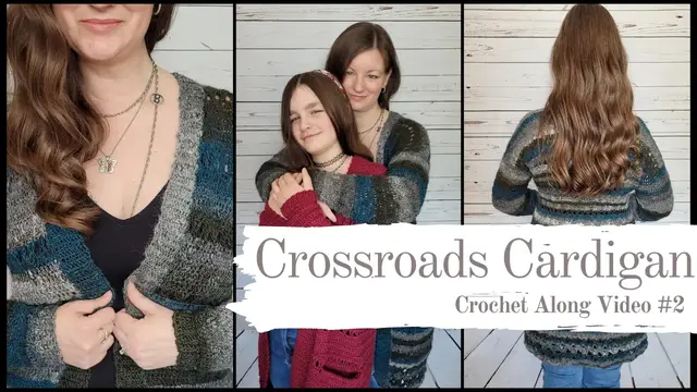 'Video thumbnail for Crochet Cardigan For Women | Crochet Cardigan Tutorial | Crochet Along | Crossroads Cardigan CAL #2'