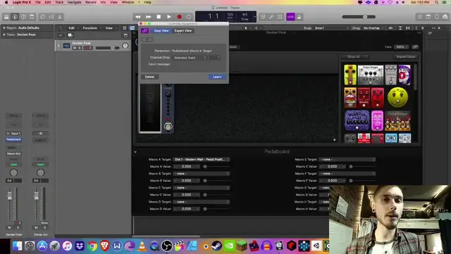 'Video thumbnail for Controlling Pedalboard With An Expression Pedal - Logic Pro X Tutorial'