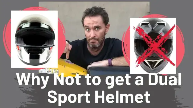 'Video thumbnail for Dual Sport Helmet vs Street Helmet'