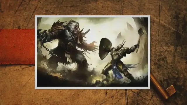 'Video thumbnail for Fight between Red Cross Knight and Monster Error in “The Faerie Queene”'