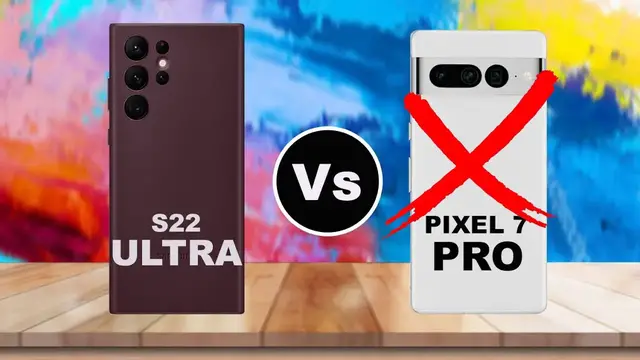 'Video thumbnail for Compare: Google Pixel 7 Pro vs Samsung Galaxy S22 Ultra'