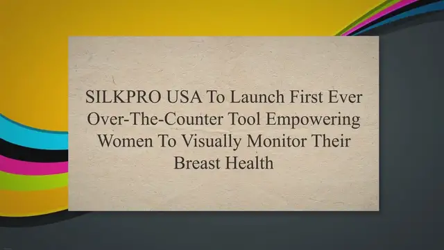'Video thumbnail for SILKPRO USA To Launch First Ever Over-The-Counter Tool Empowering Women To Visually Monitor Their Breast Health'