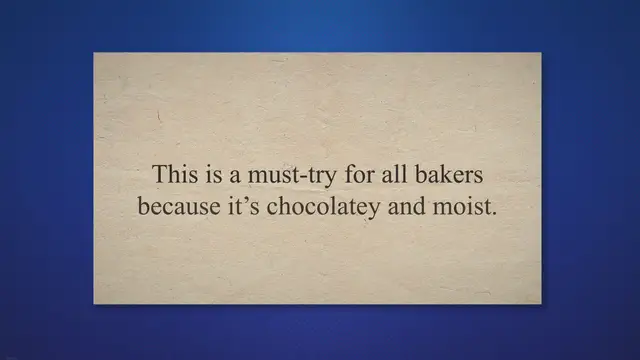 'Video thumbnail for Jaleesa Spring Baking Championship Chocolate Cake Recipe'