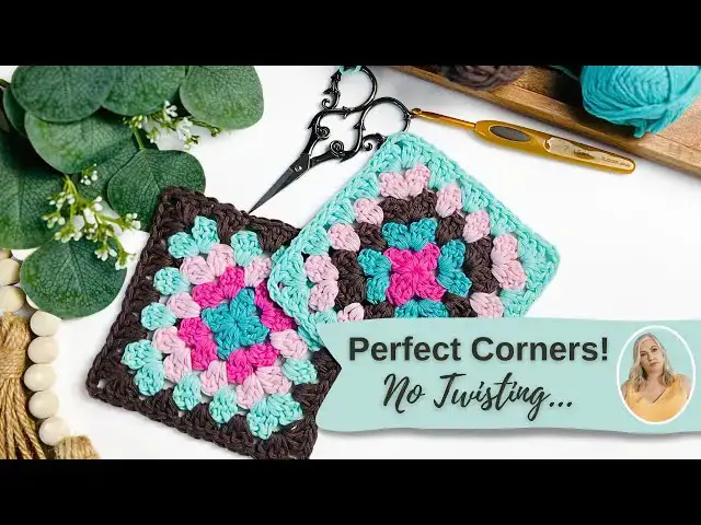 'Video thumbnail for How to Crochet the Perfect Granny Square With no Twisty Corners'