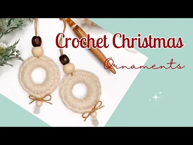 'Video thumbnail for DIY Alert! Make a Stunning Crochet Ring Wreath Ornament Today!'
