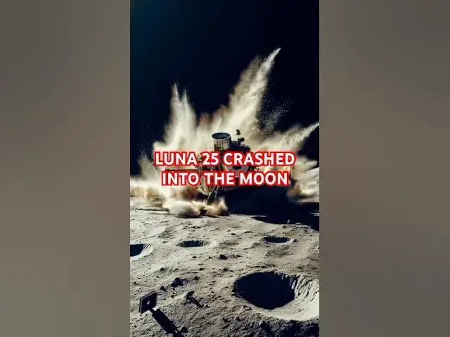 'Video thumbnail for Russia’s Luna 25 Crashed into the moon #luna #moon'