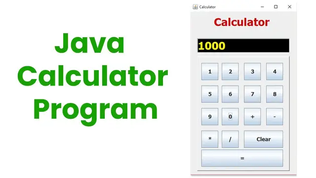 'Video thumbnail for Java Calculator Program'