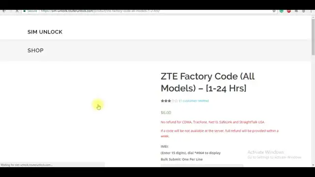 'Video thumbnail for Unlocking of ZTE MF90(+) Plus Router'
