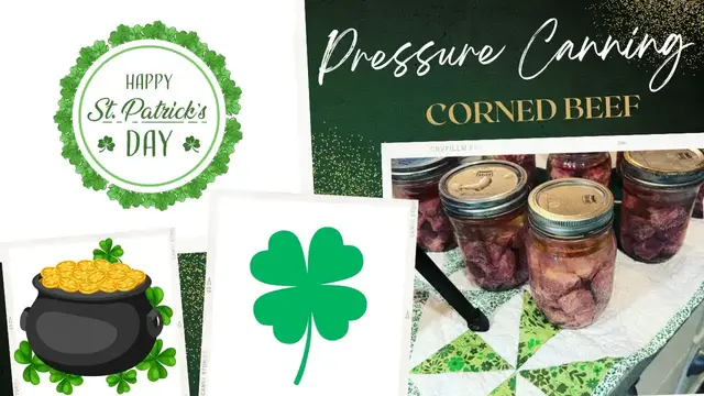 'Video thumbnail for Pressure Canning Corned Beef// Happy St Patty's Day!! // Jeni Gough'