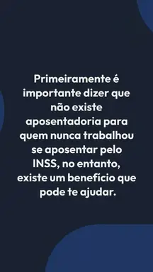 'Video thumbnail for Requisitos Para Quem Nunca Contribuiu Ao INSS Receber Beneficio'