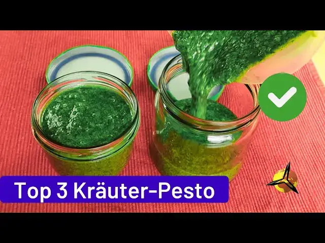 'Video thumbnail for Pesto selber machen: Basilikum, Rucola, Petersilie'