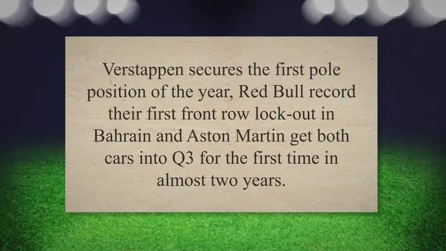 'Video thumbnail for 2023 Bahrain Grand Prix: Qualifying Statistics'
