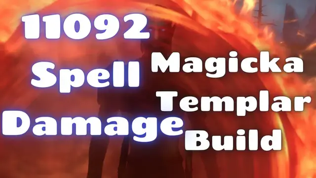 'Video thumbnail for 11092 Spell Damage Magicka Templar Build ESO [2 button Static rotation]'
