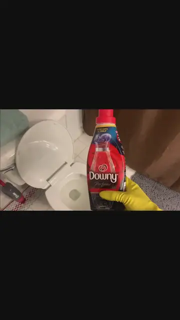 'Video thumbnail for How to deodorize toilet with fabric softener'