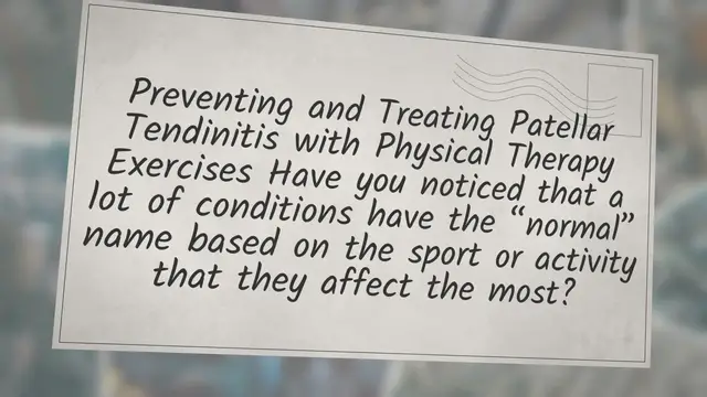 'Video thumbnail for How to Fix Your Jumper's Knee: Patellar Tendinopathy Treatment for Runners'