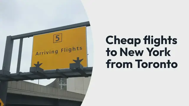 'Video thumbnail for Cheap flights to New York from Toronto'
