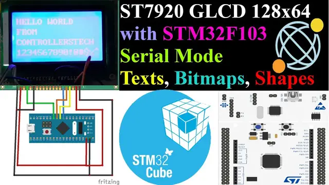 'Video thumbnail for Interface ST7920 GLCD with STM32 || Serial Mode || F103 || CubeMX || HAL'