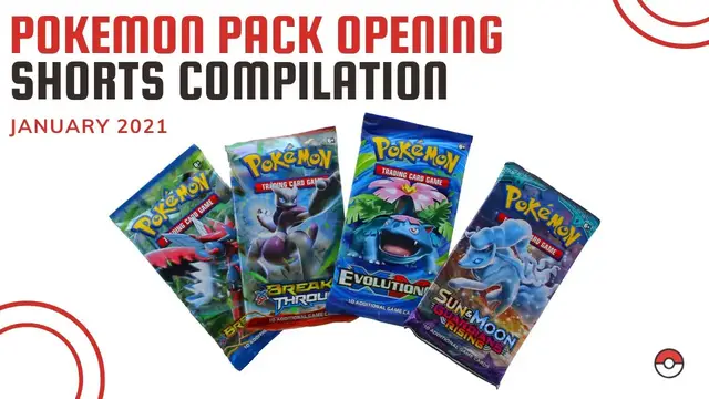 'Video thumbnail for Pokemon TCG Pack Opening Shorts Compilation - January 21'