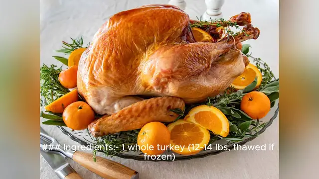 'Video thumbnail for thanksgiving turkey recipe'