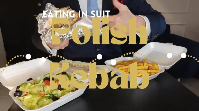 'Video thumbnail for Delicious Delivery Kebab Tasting in a Suit: Polish Flavors You Won't Want to Miss!'