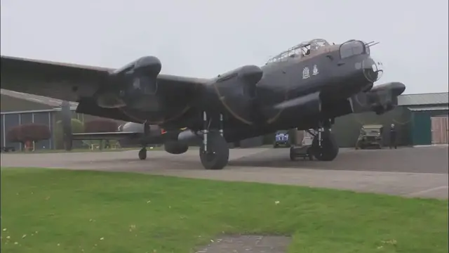 'Video thumbnail for Avro Lancaster NX611 Engine Run'