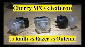 'Video thumbnail for Cherry  MX vs Gateron vs Kailh vs Razer vs Outemu Which Keyboard Switch is the Best'