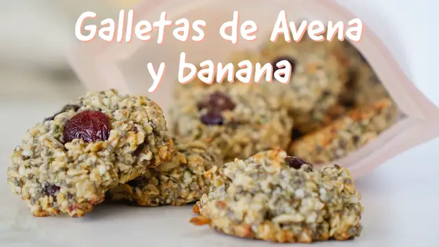 'Video thumbnail for Galletas de Avena y Banana'