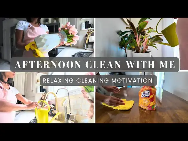 'Video thumbnail for Afternoon Clean With Me: Relaxing Cleaning Motivation and Homemaking'