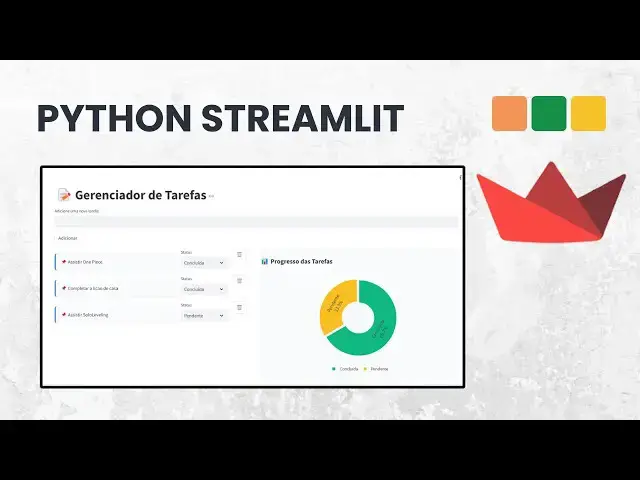 'Video thumbnail for Como Criar um Gerenciador de Tarefas com Python e Streamlit'