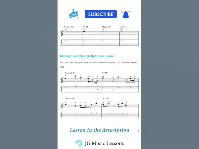 'Video thumbnail for How to Solo Over Chord Progressions with Chord Tones On Guitar 馃幐 #guitartutorial #guitarlesson'