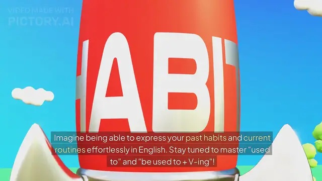 'Video thumbnail for Used to, be used to + V-ing'