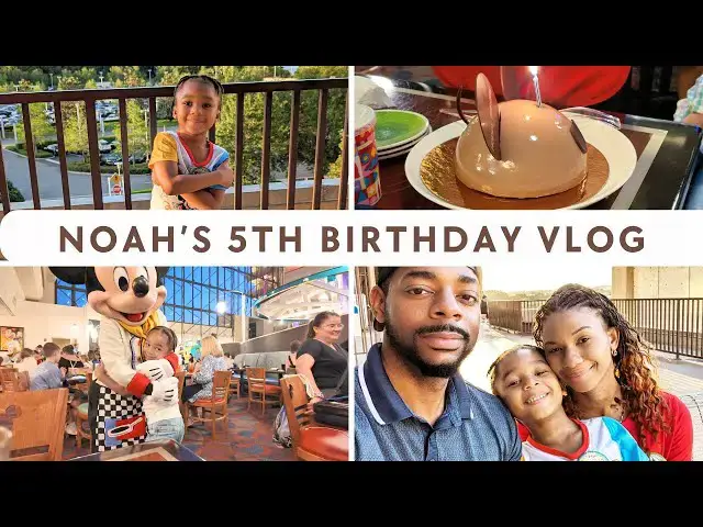 'Video thumbnail for Noahs 5th Birthday Celebration Part Two: Dinner at Chef Mickey's & Contemporary Fireworks'