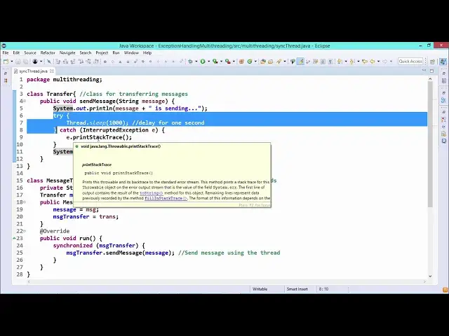 'Video thumbnail for Java Essentials - Thread synchronization'