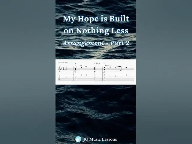 'Video thumbnail for My Hope is Built on Nothing Less - guitar arrangement tabs 🎸✝️  #guitarlesson #guitartutorial'