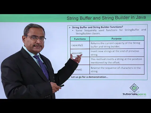 'Video thumbnail for Java Essentials - String buffer and string builder in java'