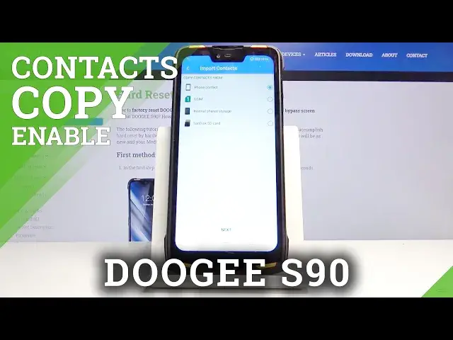 'Video thumbnail for How to Copy Contacts on DOOGEE S90 - Transfer Contacts from SIM Card to Phone Memory'