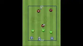 'Video thumbnail for 3v3 transition soccer spacing drill'