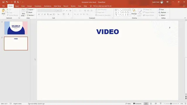 'Video thumbnail for How To Insert YouTube Video in PowerPoint'