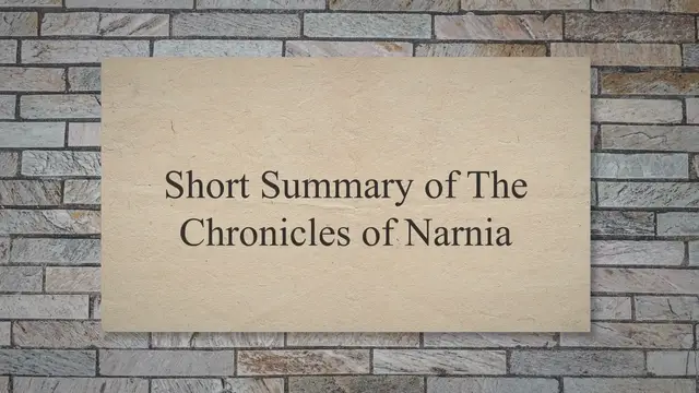 'Video thumbnail for Plot Summary Of The Chronicles Of Narnia'