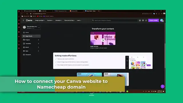 'Video thumbnail for How To Connect Canva Website To Namecheap Domain 2024 (Step By Step)'
