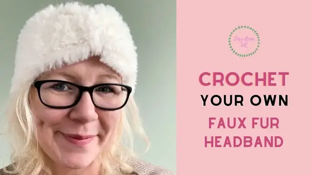 'Video thumbnail for Easy Faux Fur Crochet Headband Pattern'